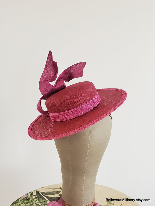 Burgundy Boater BM1269