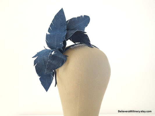Navy Fascinator - BM1219