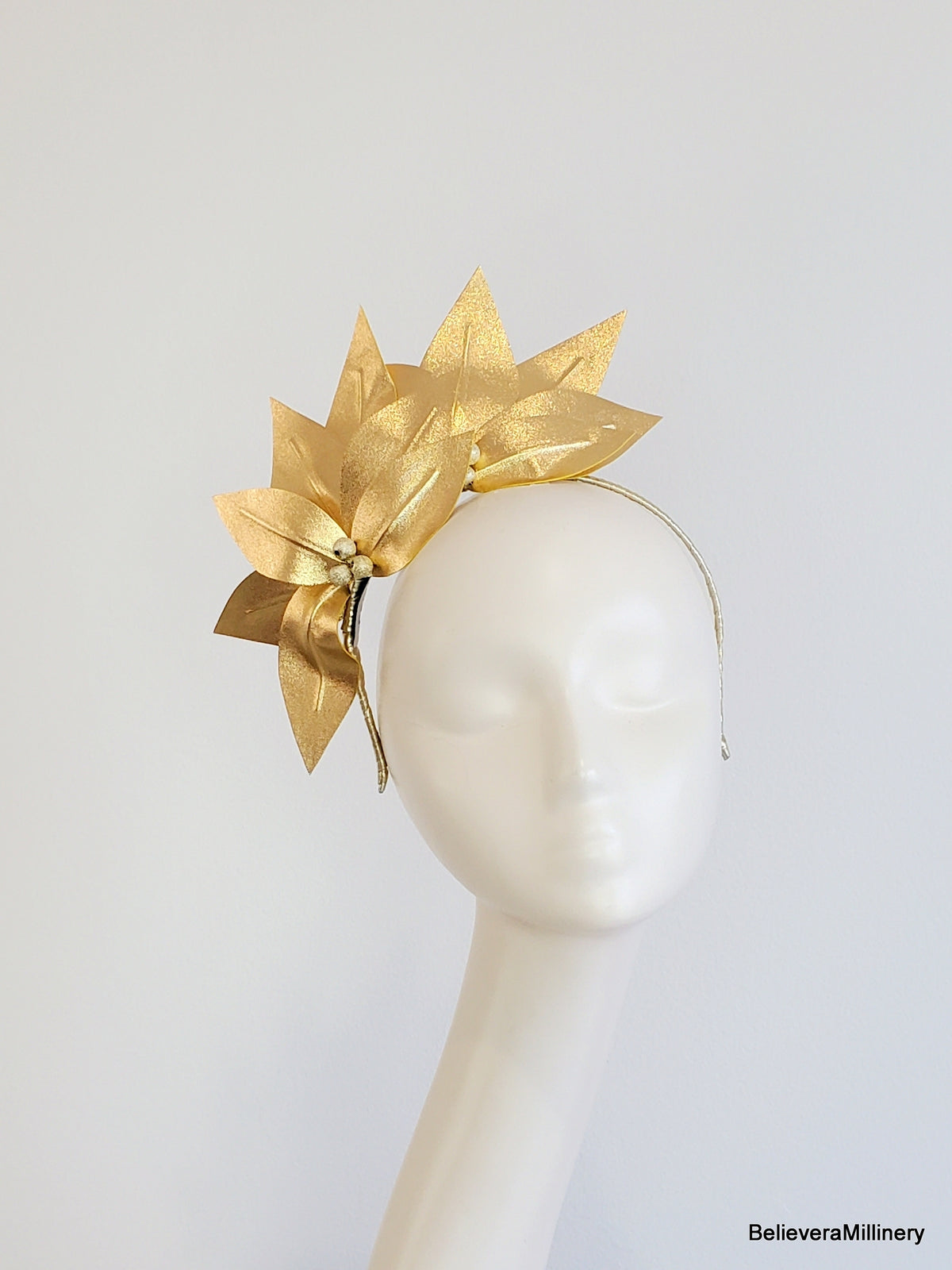 Gold Fascinator
