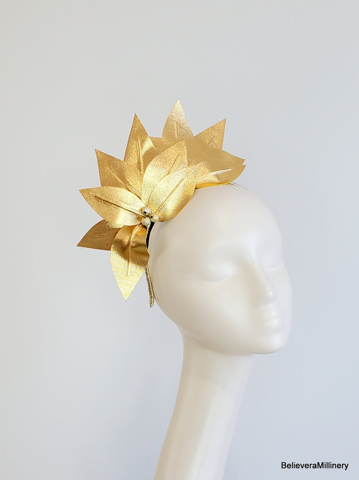 Gold Fascinator