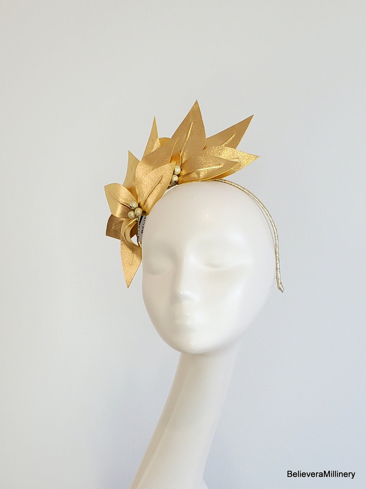 Gold Fascinator