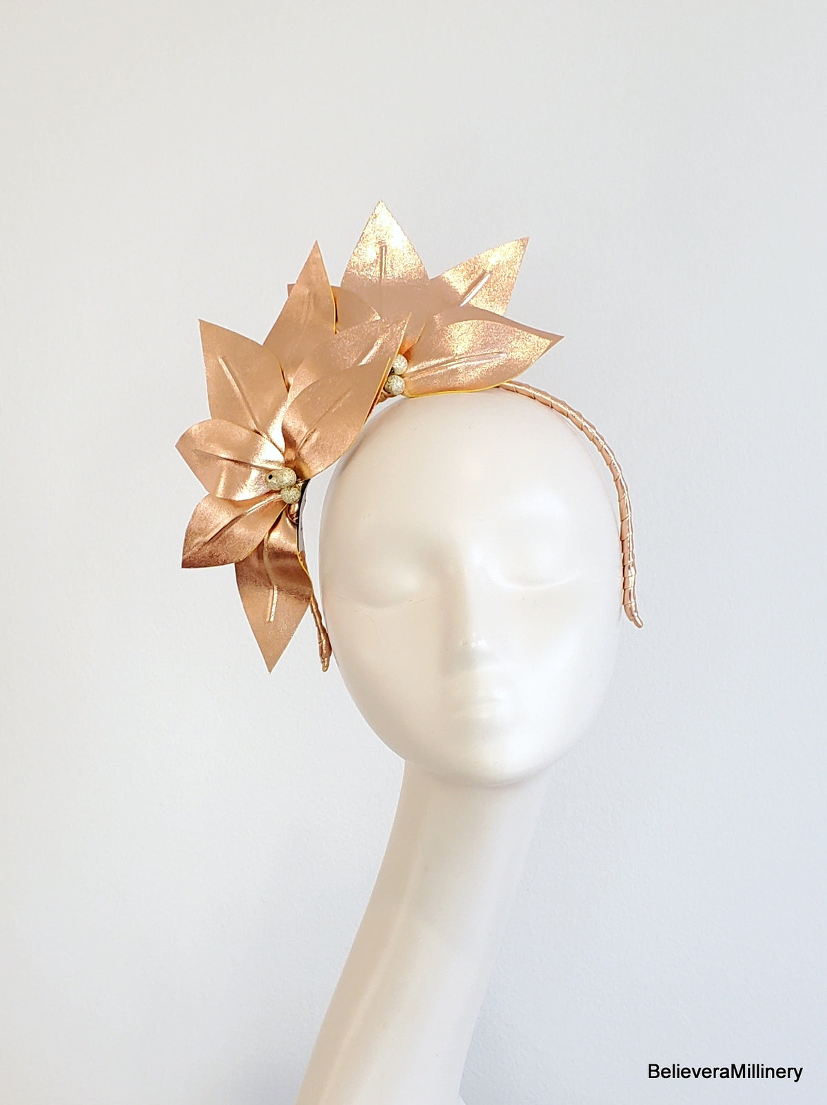 Rose Gold Fascinator