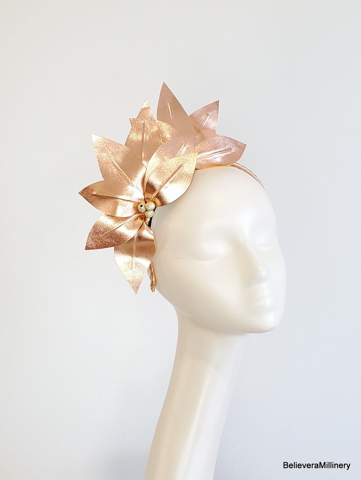 Rose Gold Fascinator