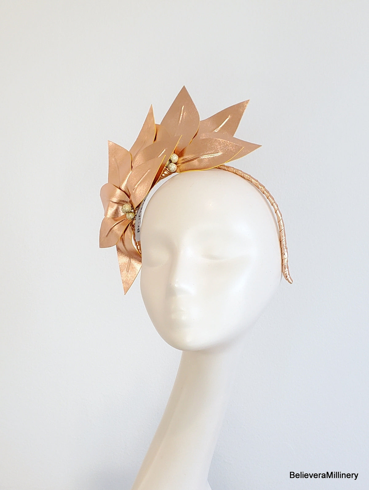 Rose Gold Fascinator