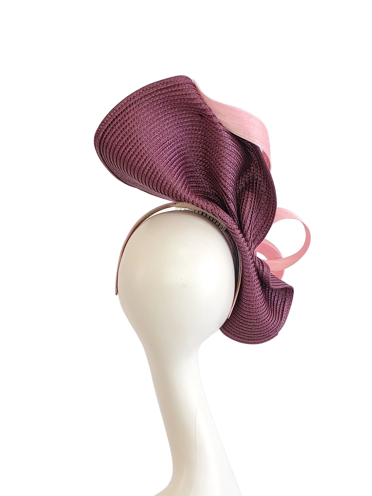 Wine Pink Fascinator Hat