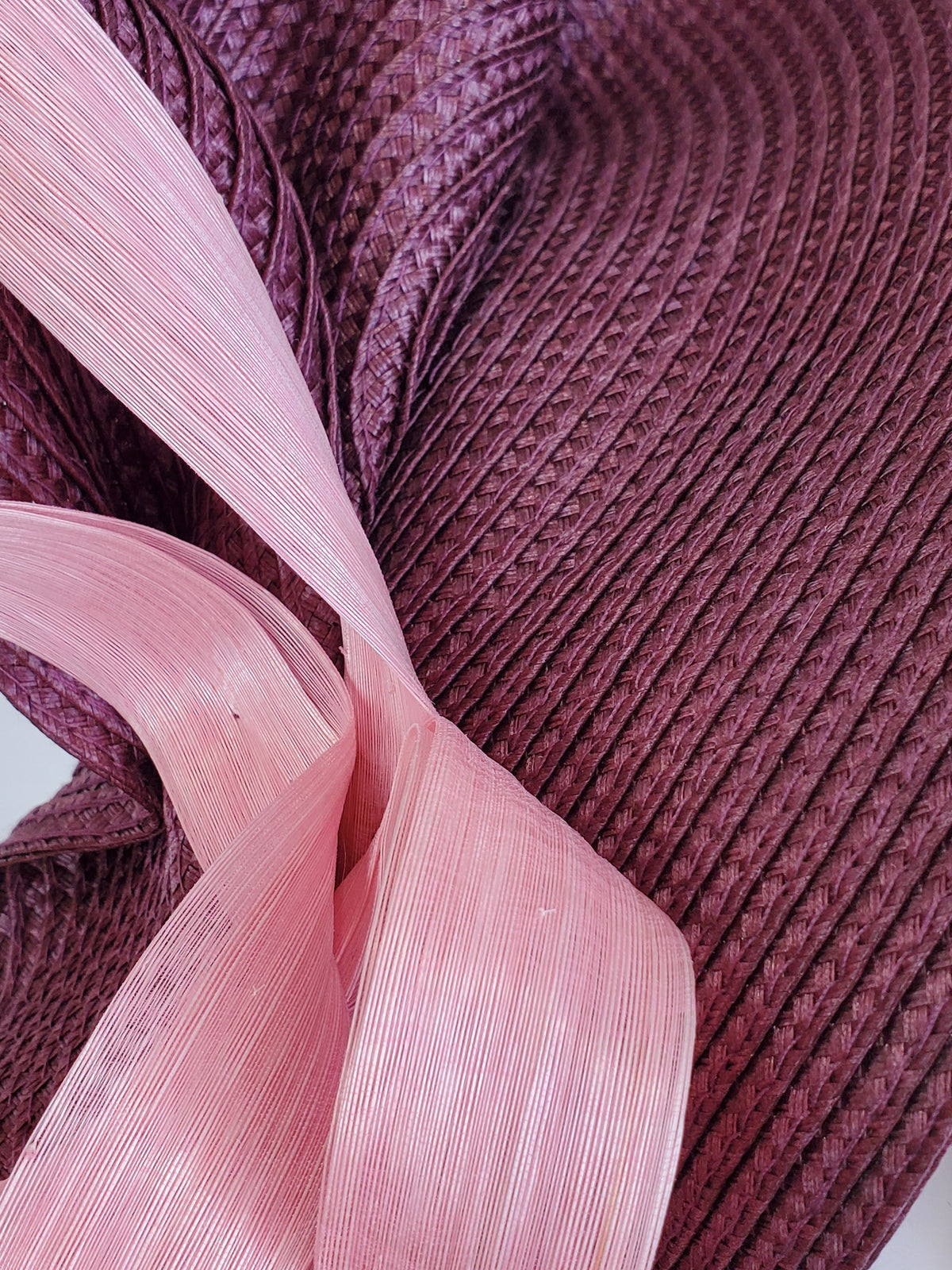 Wine Pink Fascinator Hat