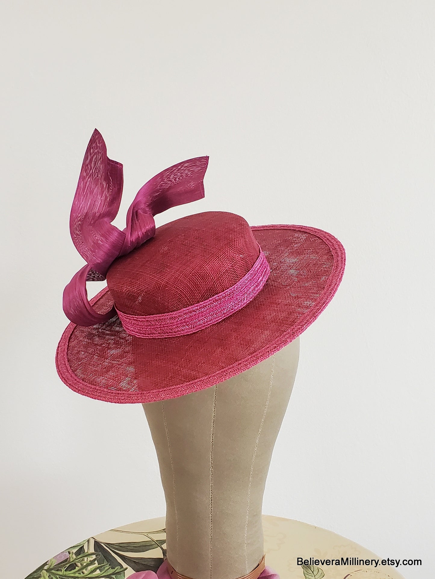 Burgundy Boater BM1269
