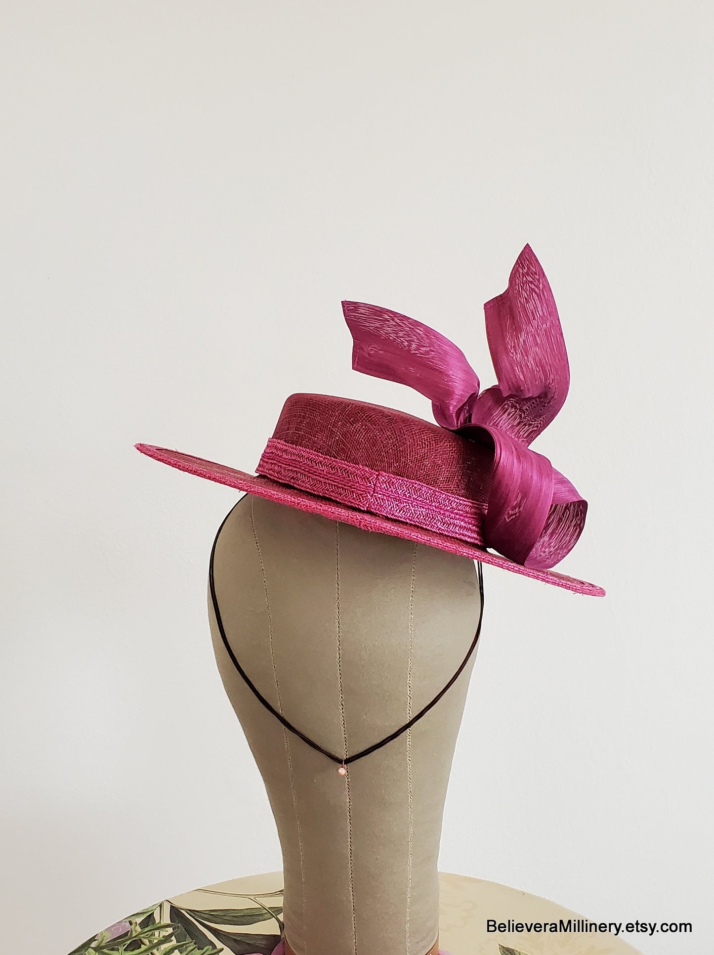 Burgundy Boater BM1269