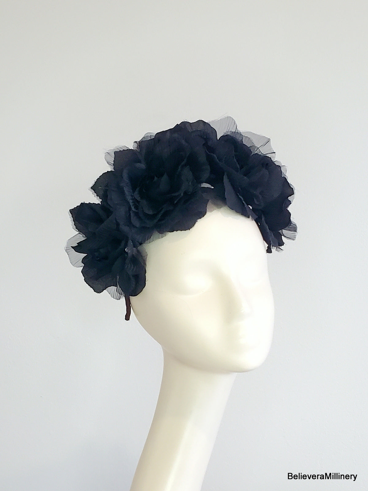 Black Flowers Crown