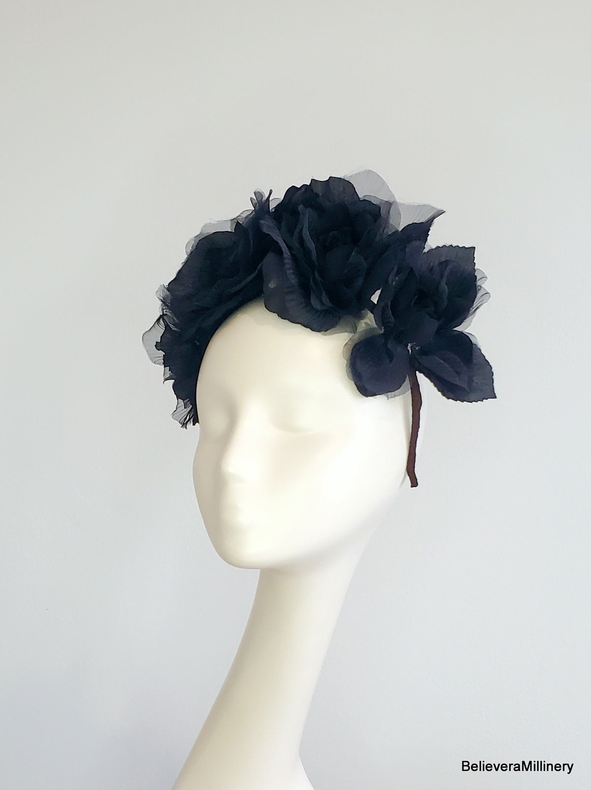 Black Flowers Crown