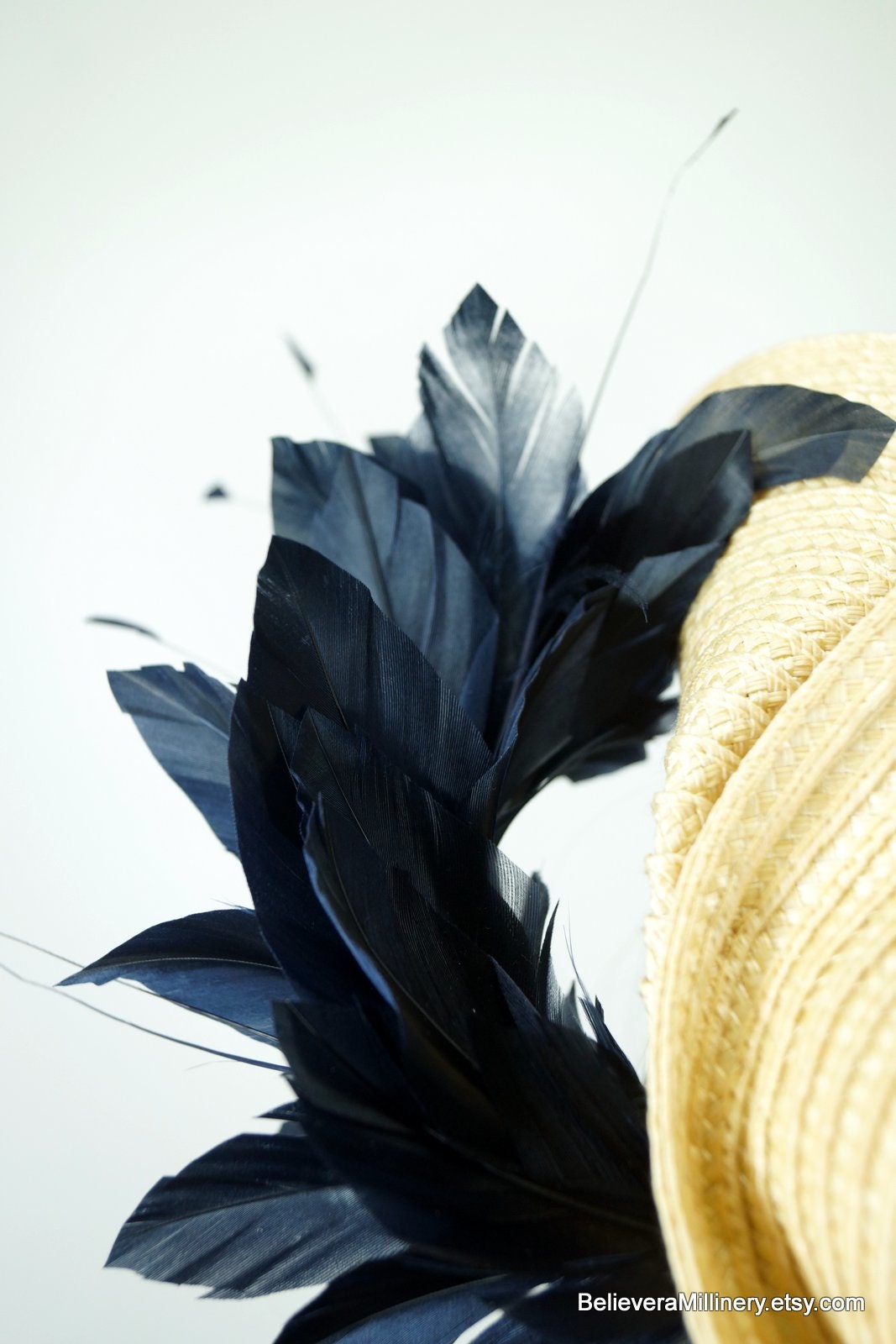 Beige Navy Hat - BM990
