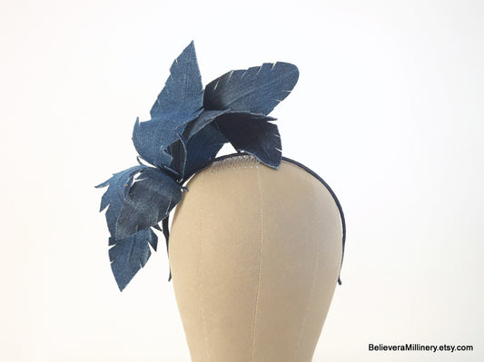 Navy Fascinator - BM1219