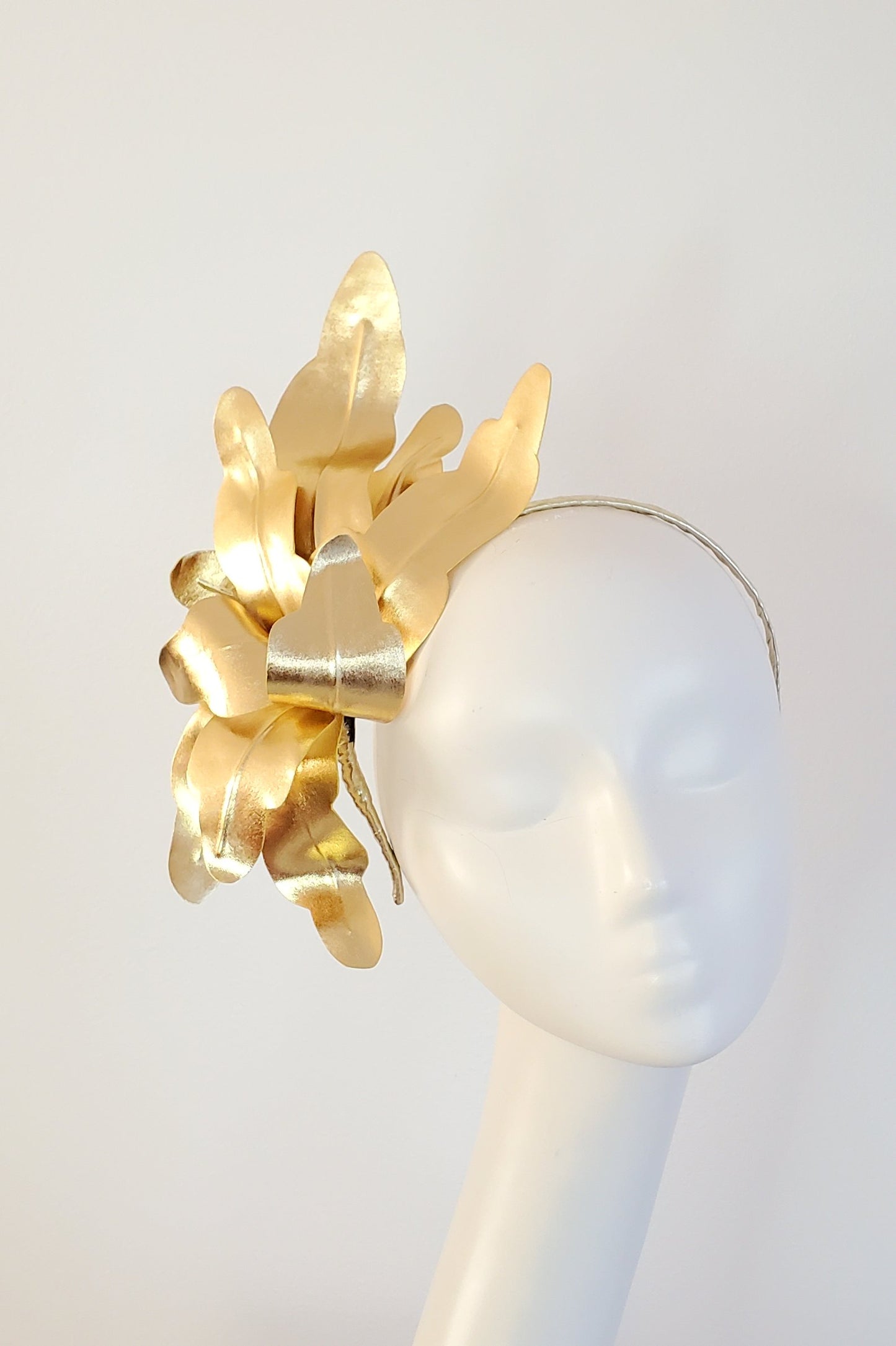 Gold Leaf Headband Fascinator