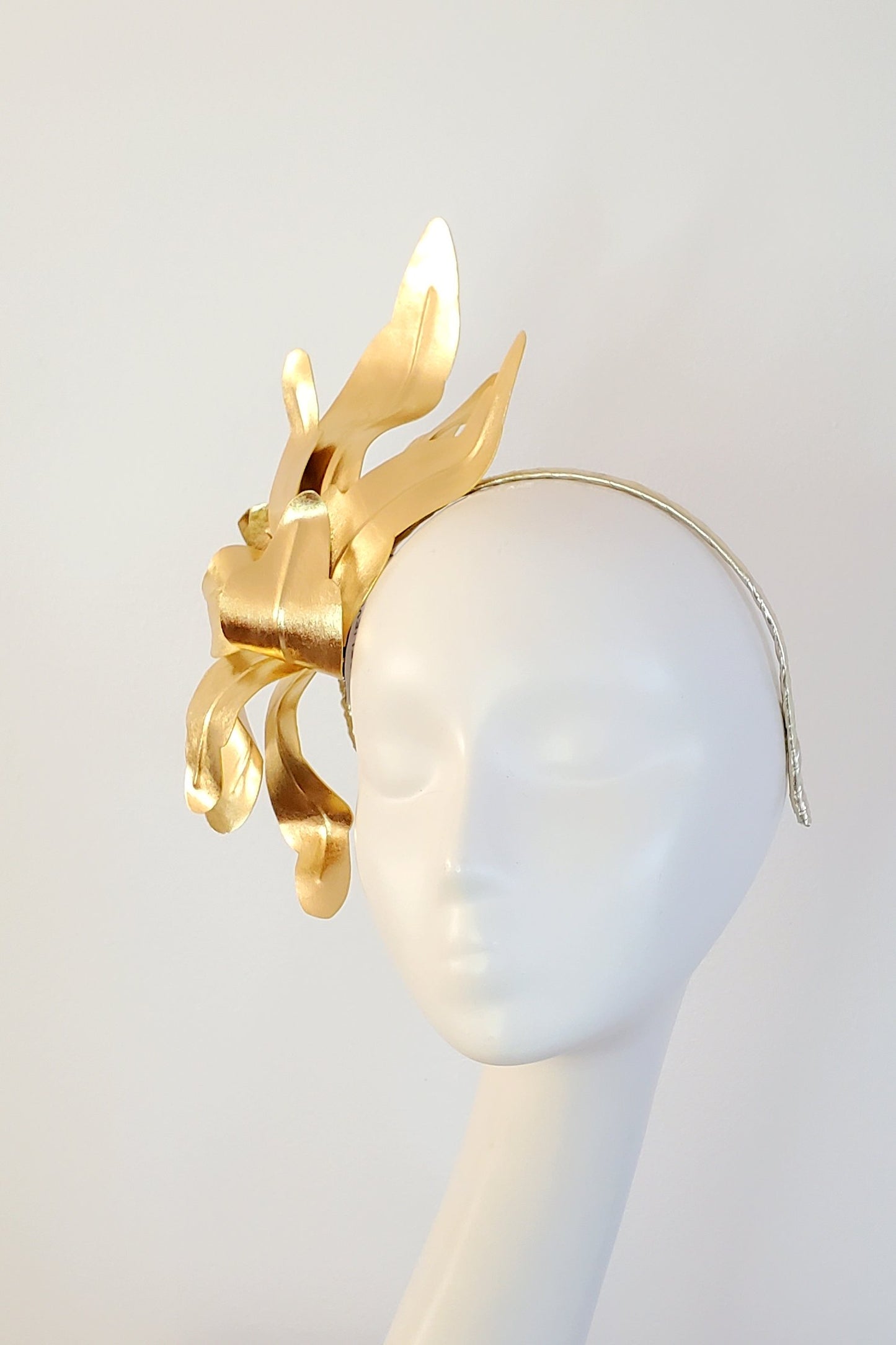 Gold Leaf Headband Fascinator