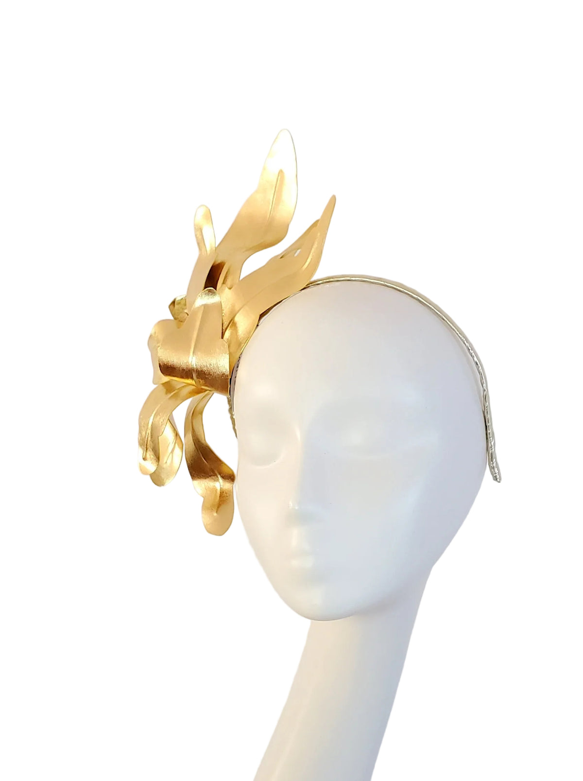 Gold Leaf Headband Fascinator