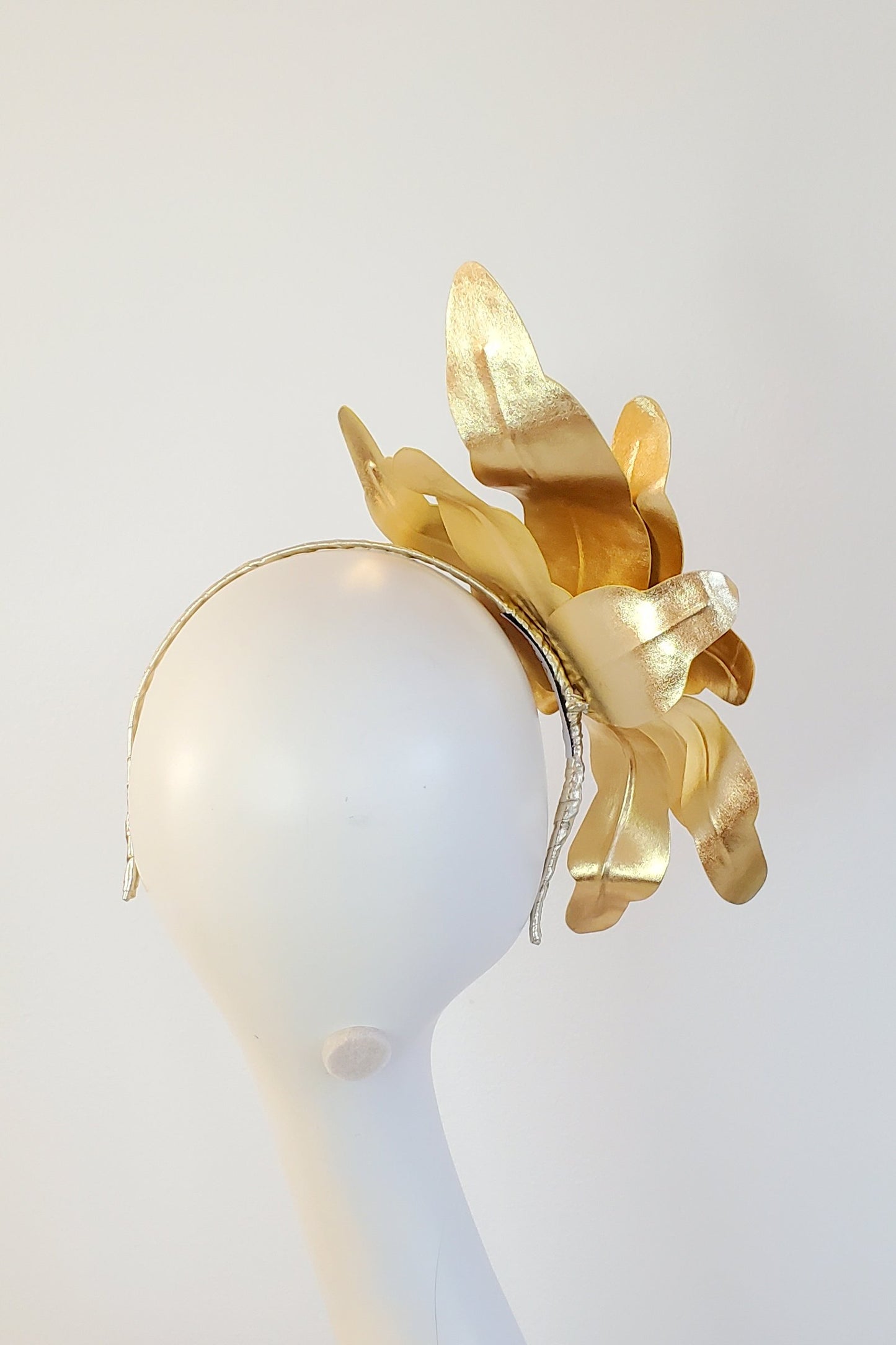 Gold Leaf Headband Fascinator