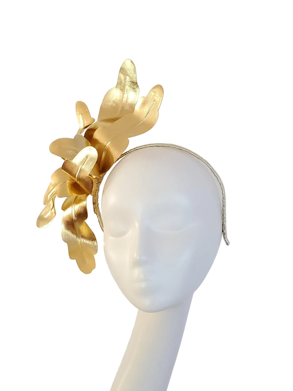Gold Leaves Headband Fascinator | Handcrafted Australian Millinery