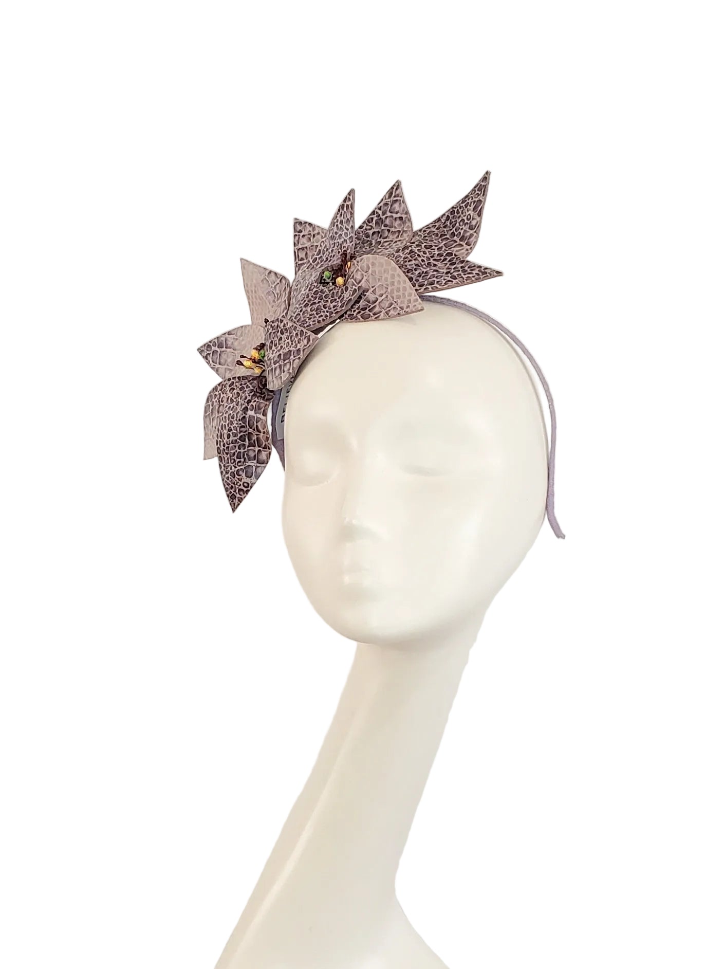 Purple Fabric Flower Fascinator | Race Day Ready
