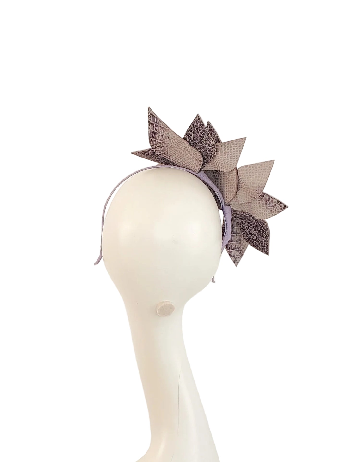 Purple Fabric Flower Fascinator | Race Day Ready