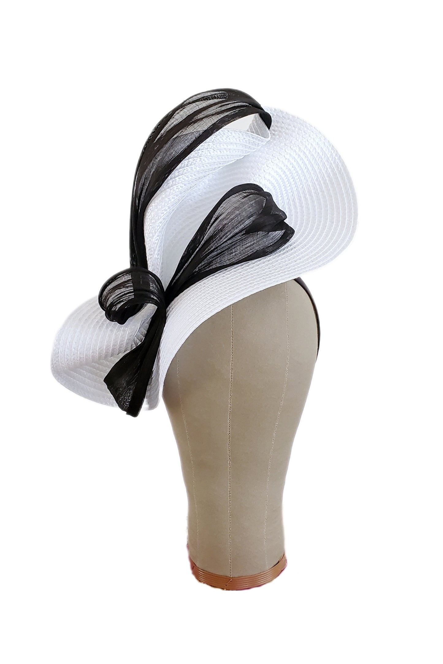 White & Black Fascinator Headband