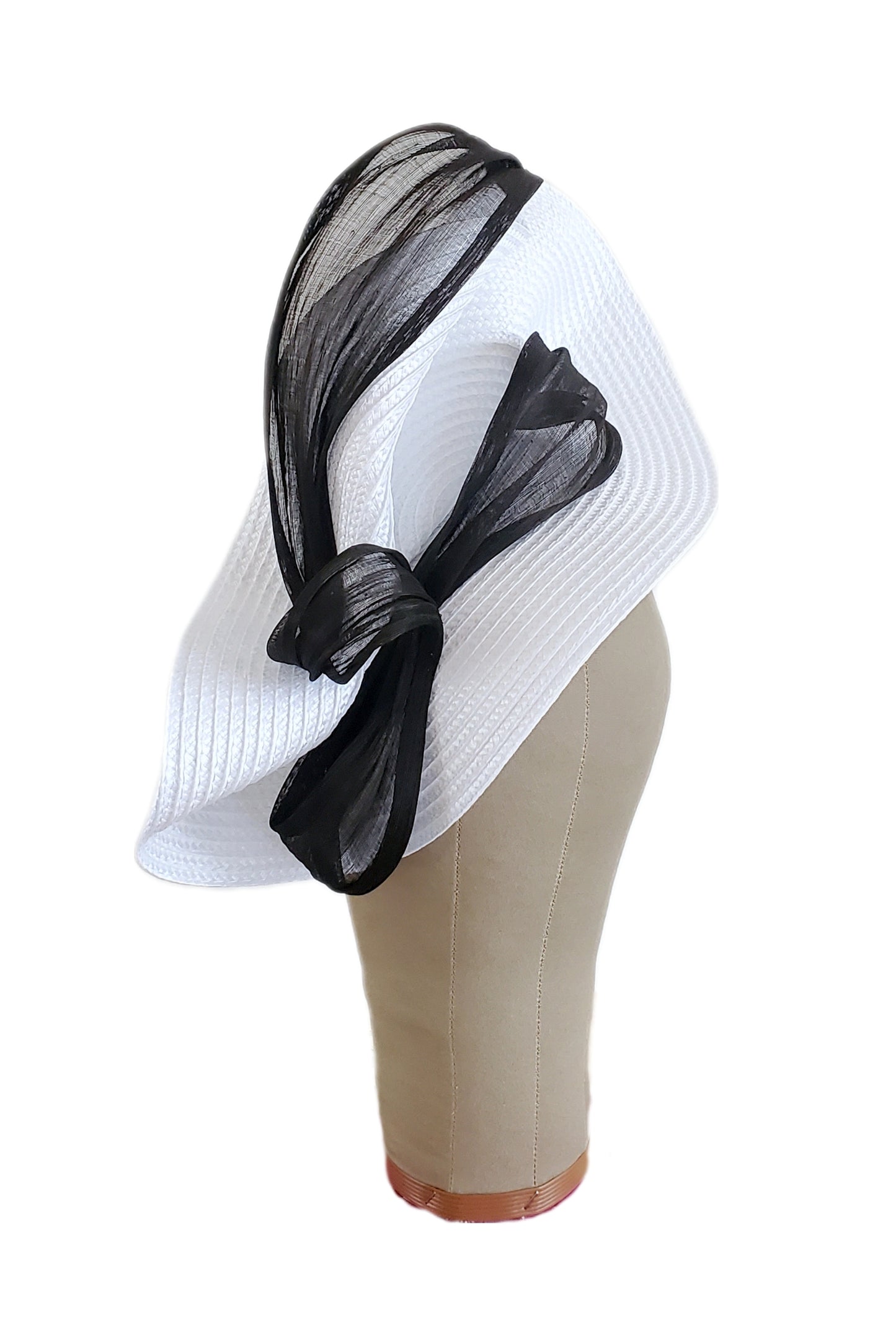 White & Black Fascinator Headband