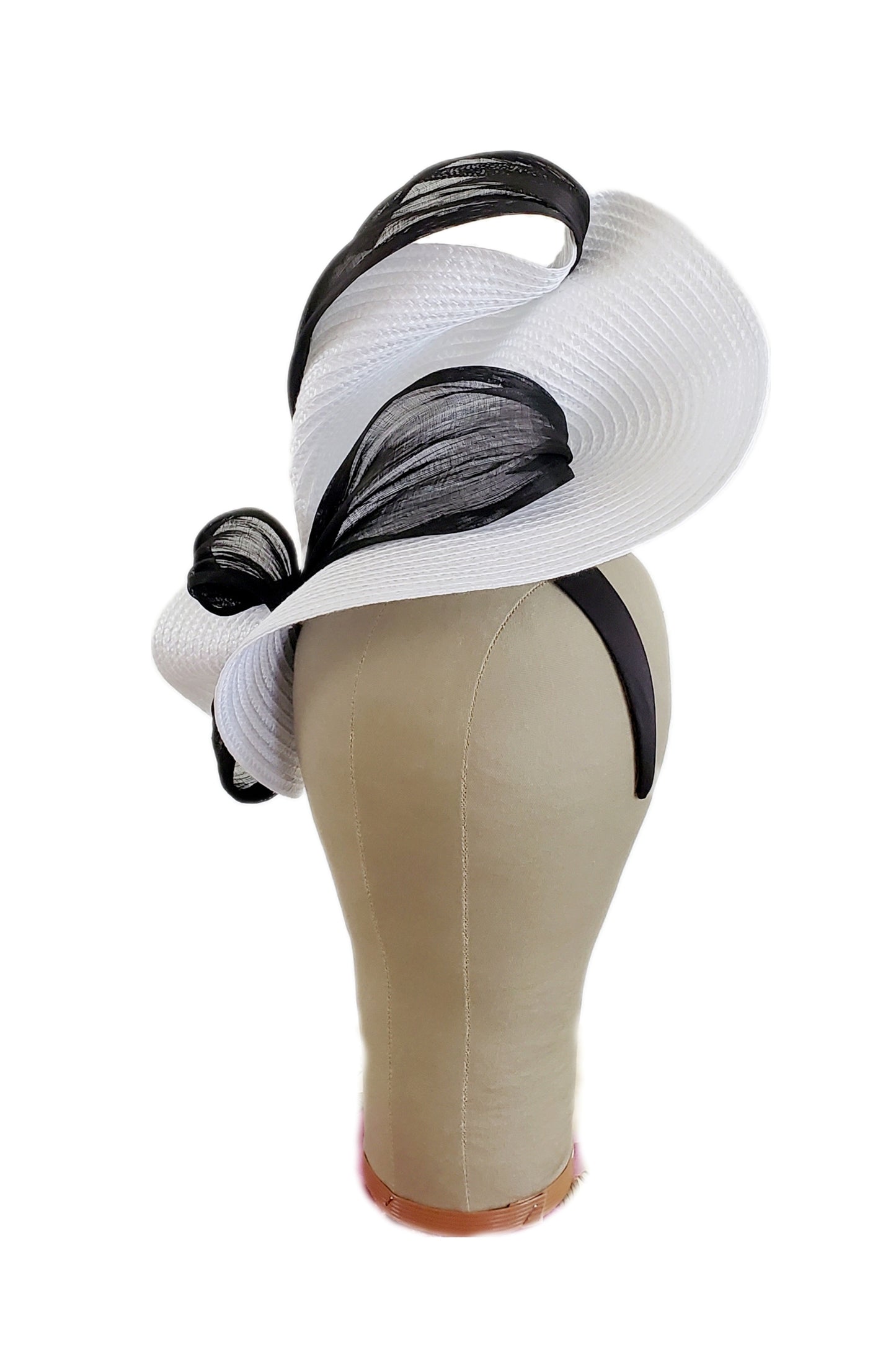 White & Black Fascinator Headband