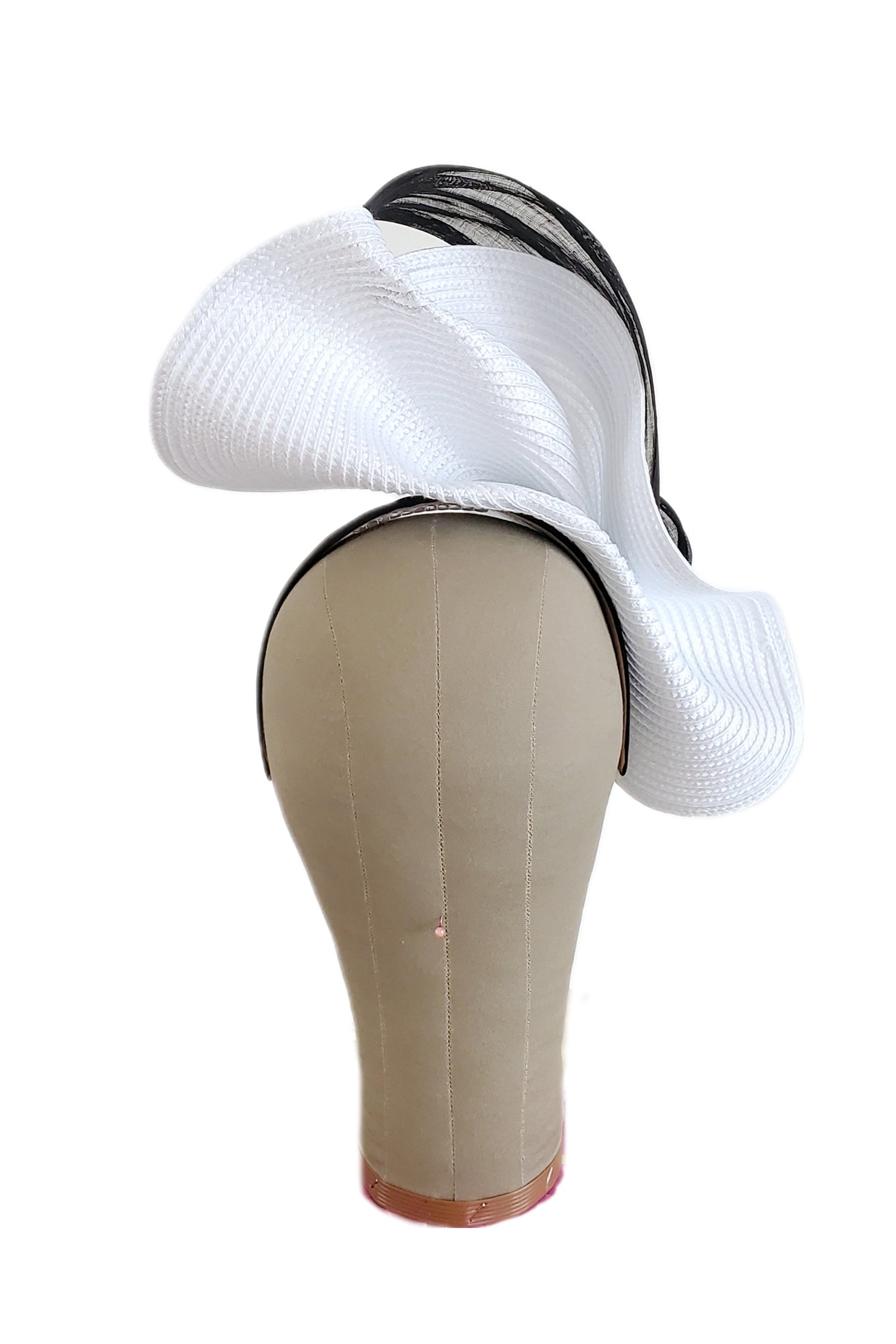 White & Black Fascinator Headband