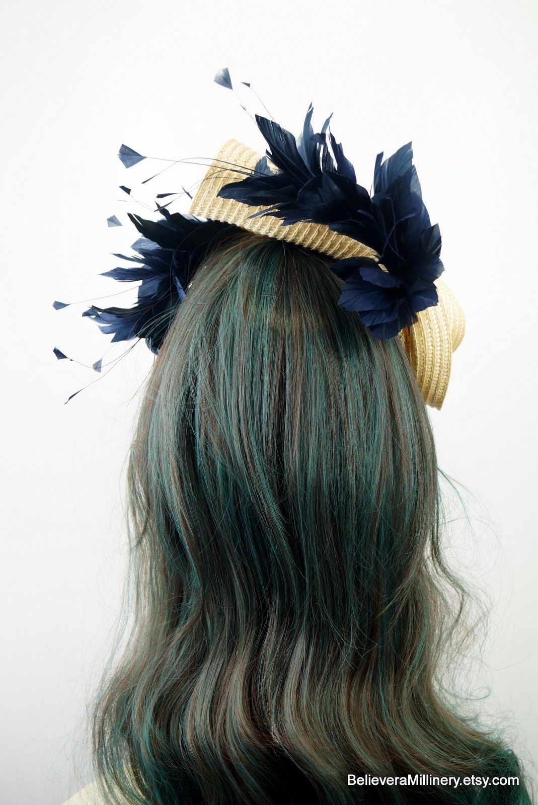 Beige Navy Hat - BM990