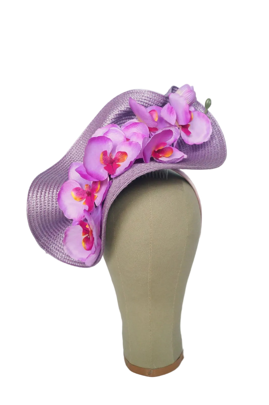 Purple Orchid Fascinator: Modern Race Day Headband