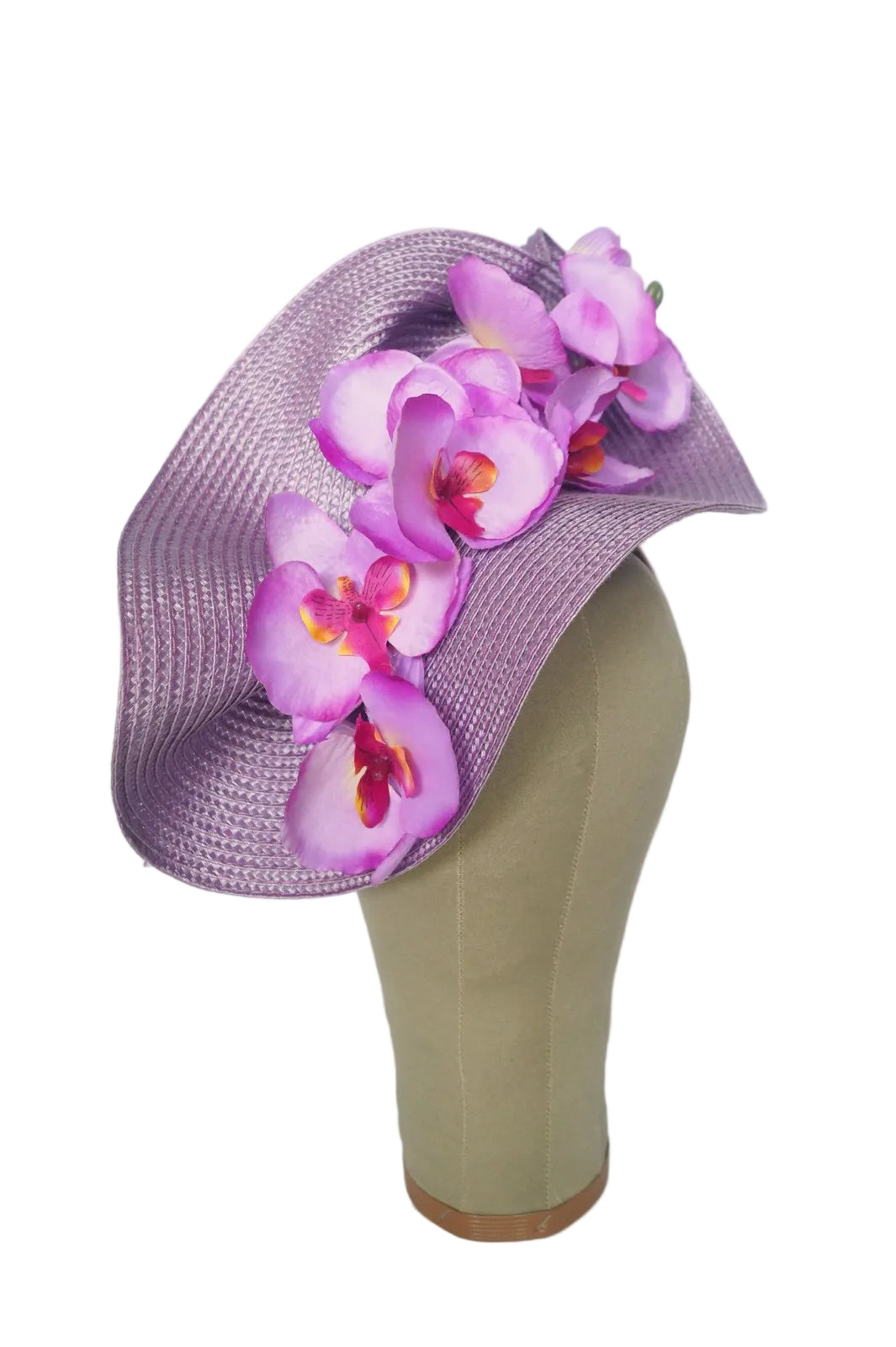 Purple Orchid Fascinator: Modern Race Day Headband